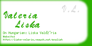 valeria liska business card